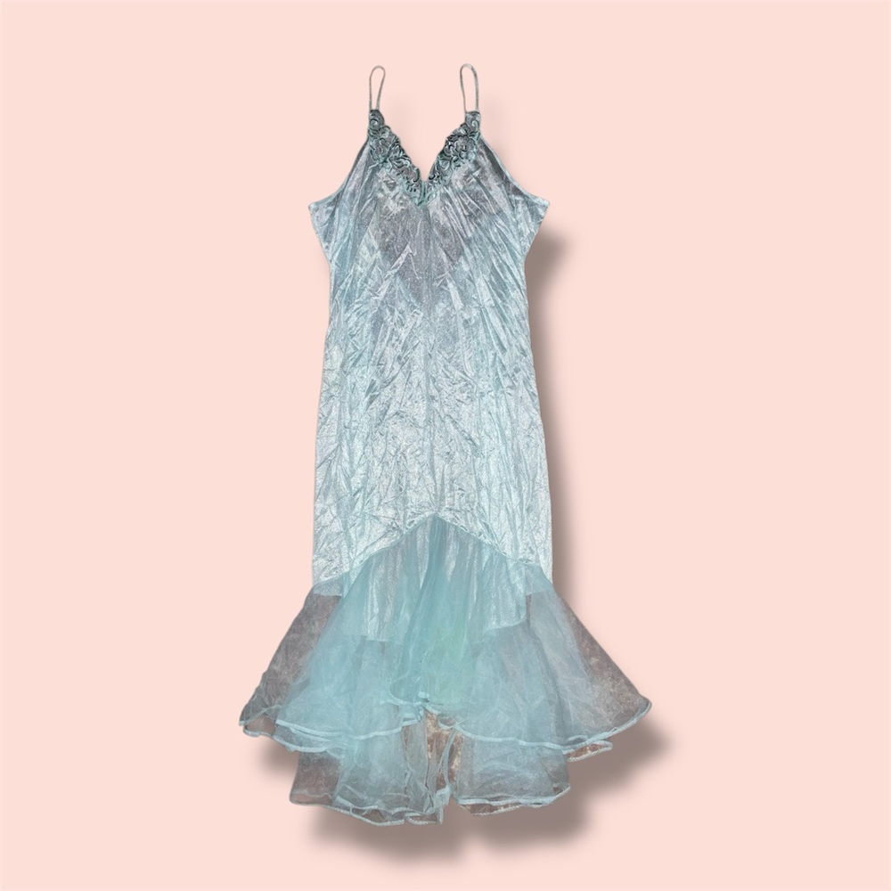 Vintage Blue Slip Dress